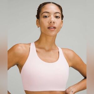 Lululemon Bra High Support, Pink Mist / White Opal Sz 34 DD